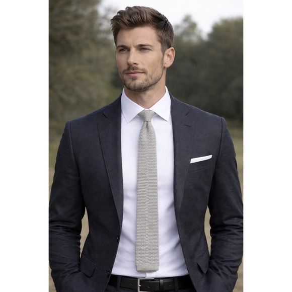 Liberty of London Other - LIBERTY OF LONDON TIE MENS BEIGE KNITTED TEXTURE COTTON MADE ENGLAND Dry Cleaned